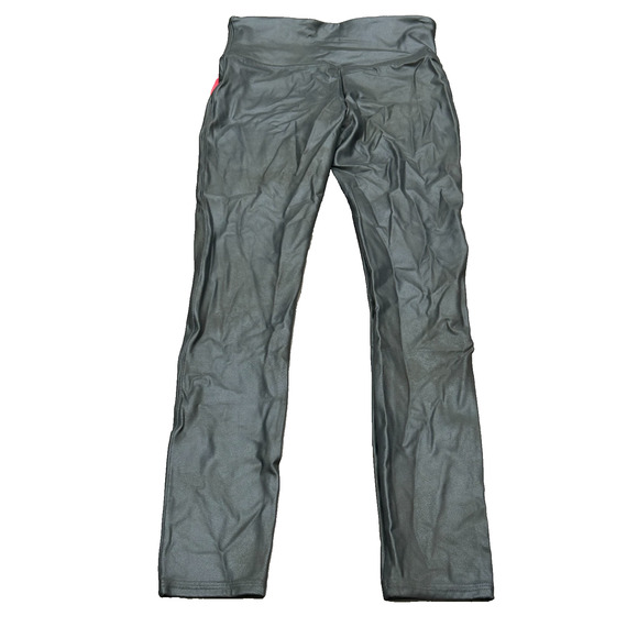 NWT Spanx Womens Shape Faux Leather Stretch High Waist Ankle Leggings Size L - Picture 2 of 9